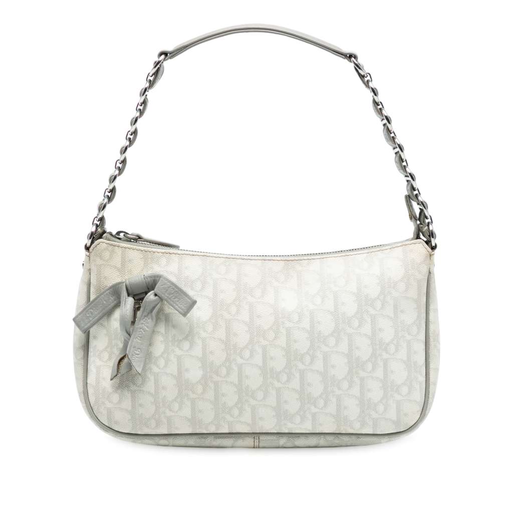 Dior Oblique Coated Canvas Romantique Shoulder Bag