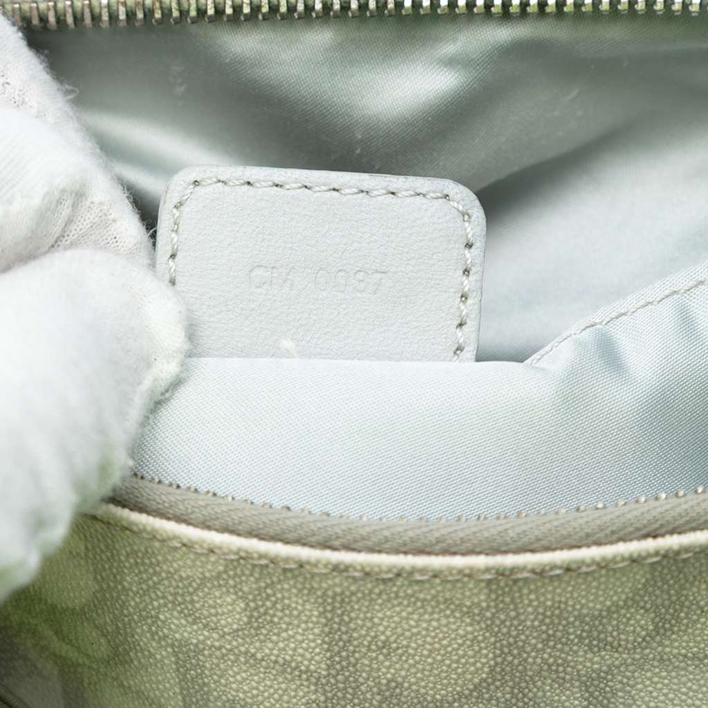 Dior Oblique Coated Canvas Romantique Shoulder Bag - Side view