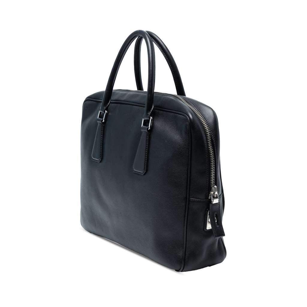 Prada Leather Business Bag - Back view