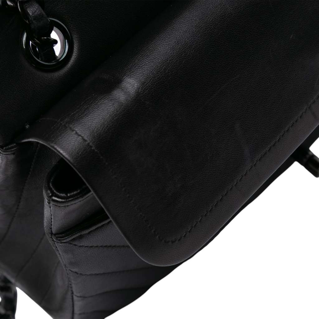 Chanel Medium Classic Chevron Lambskin Double Flap - Image 13