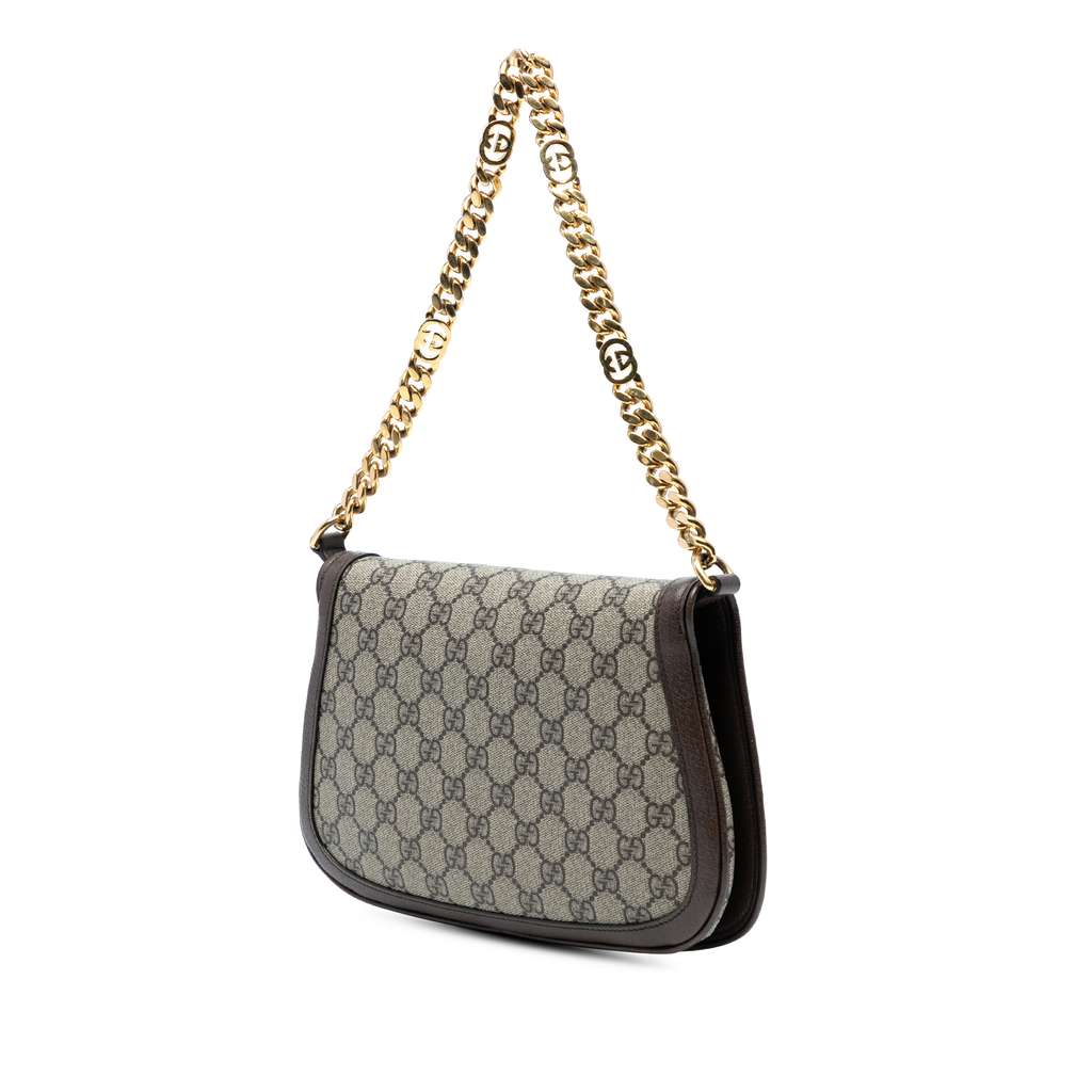 Gucci Small GG Supreme Blondie Chain Satchel - Back view