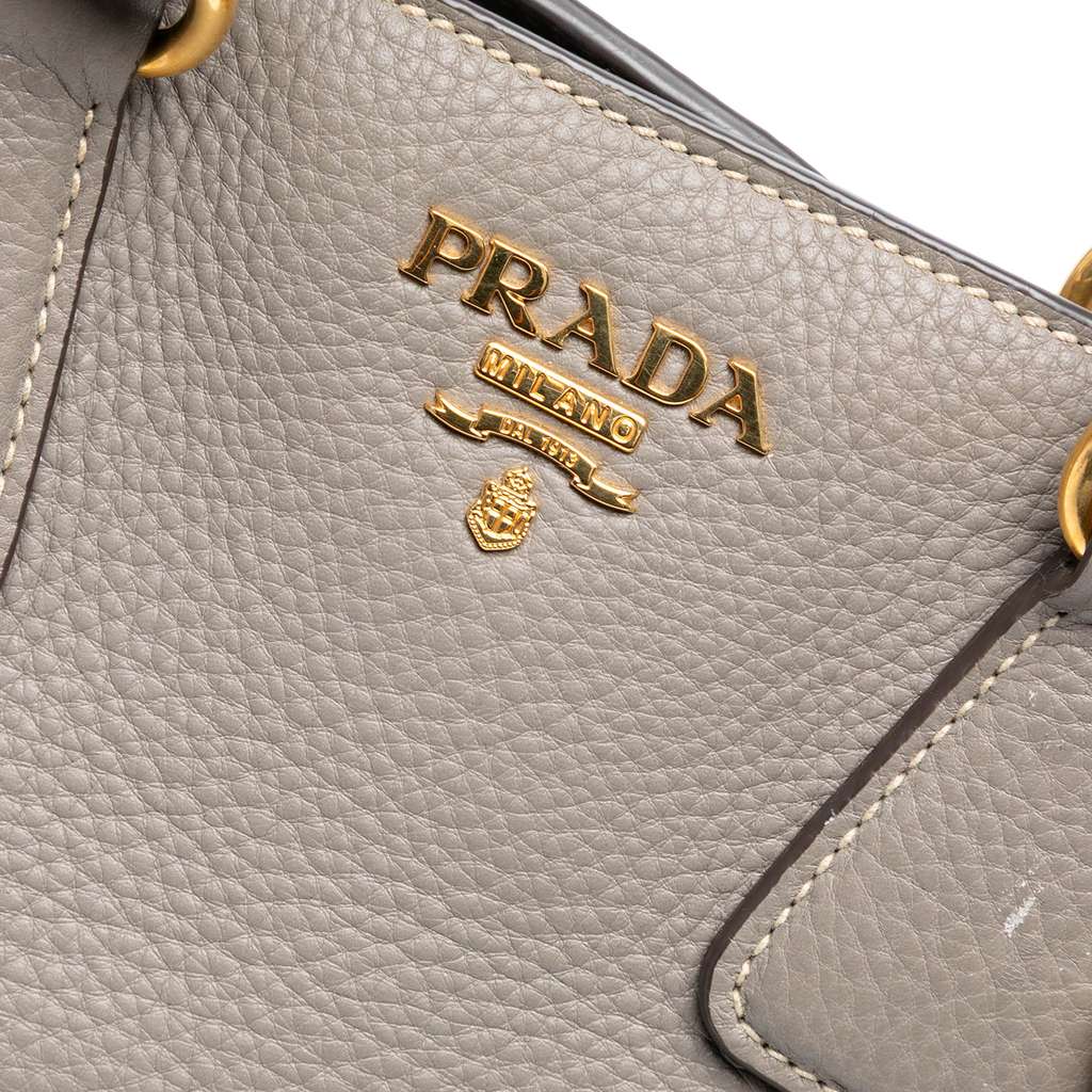 Prada Vitello Daino Open Convertible Tote - Side view
