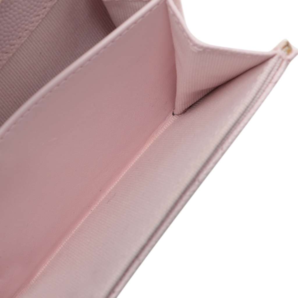 Chanel CC Quilted Caviar Flap Card Holder on Chain - 4