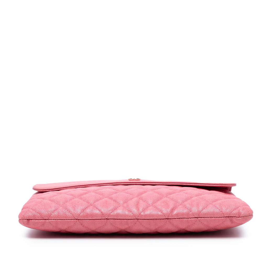 Chanel Medium CC Quilted Caviar Flap Cosmetic Case - Image 6