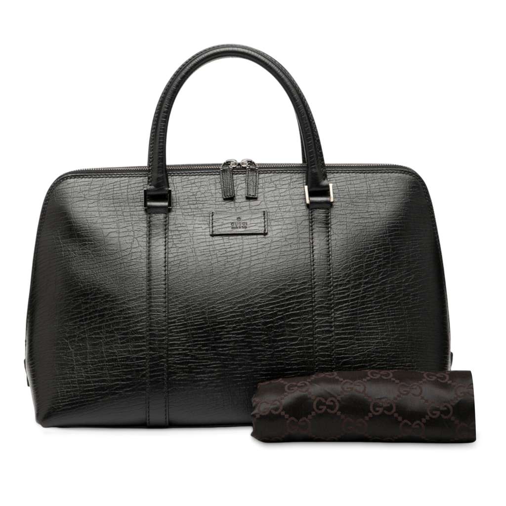 Gucci Textured Calfskin Handbag - Image 10
