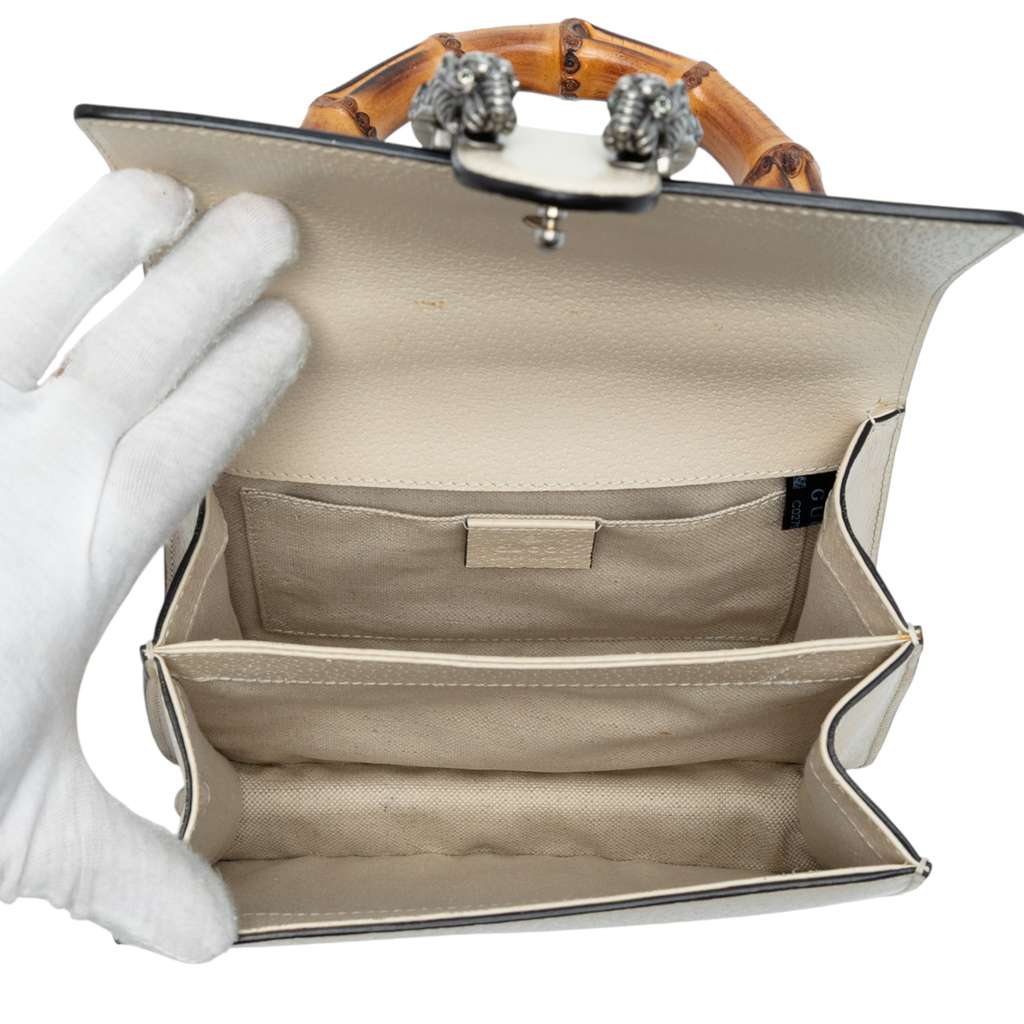 Gucci Mini Leather Bamboo Dionysus Web Satchel - 4