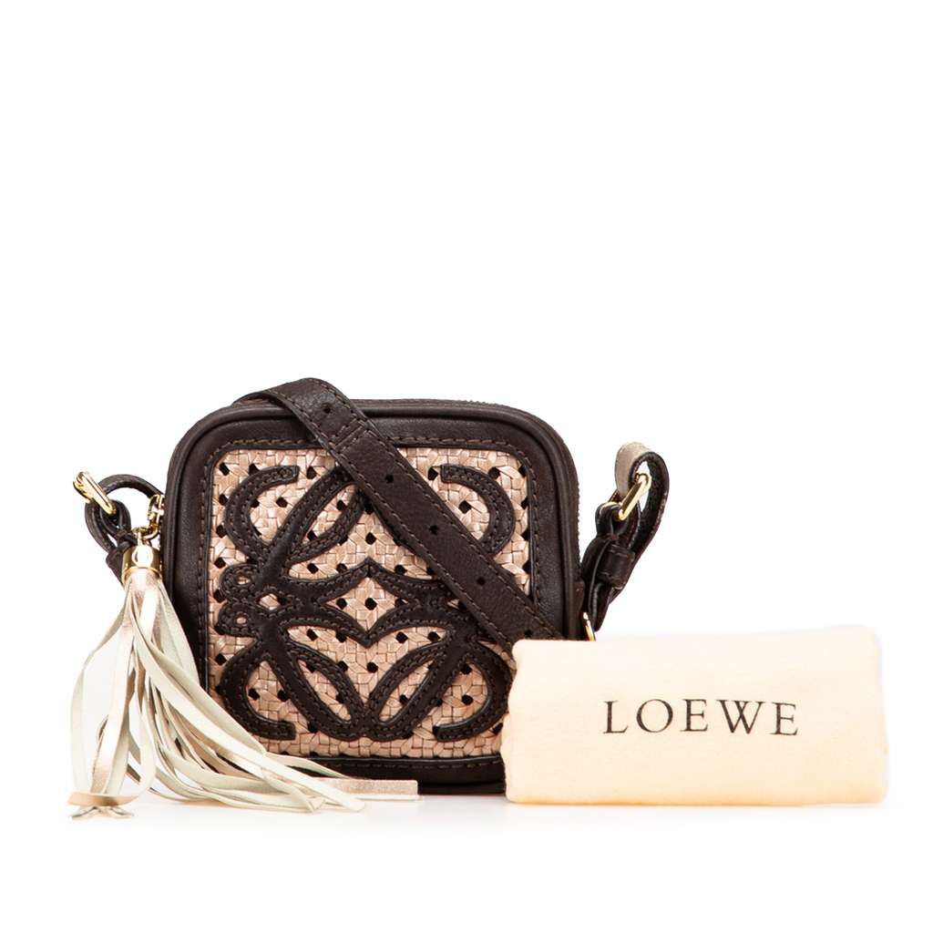 Loewe Mini Anagram Leather Tassel Crossbody - Image 13