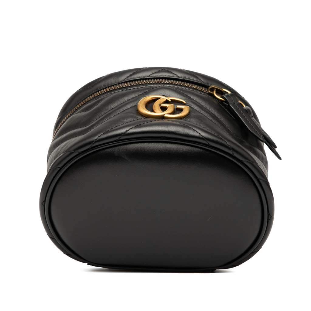 Gucci Mini GG Marmont Matelasse Leather Round Backpack - Image 6
