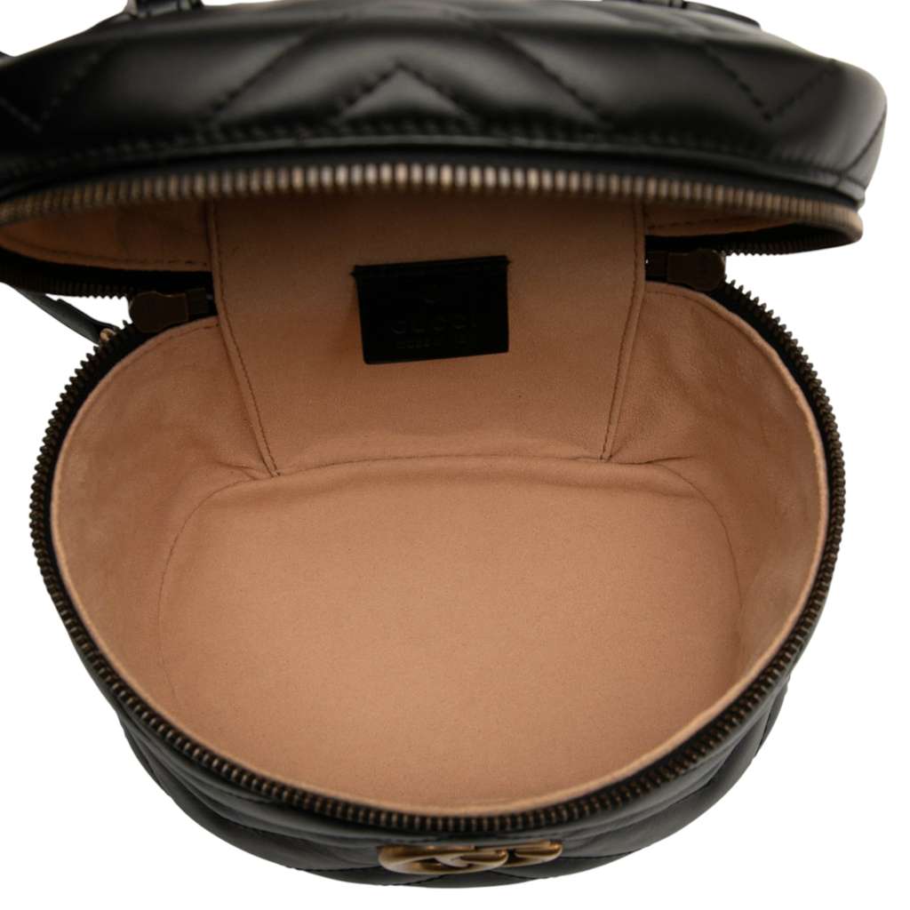 Gucci Mini GG Marmont Matelasse Leather Round Backpack - 4