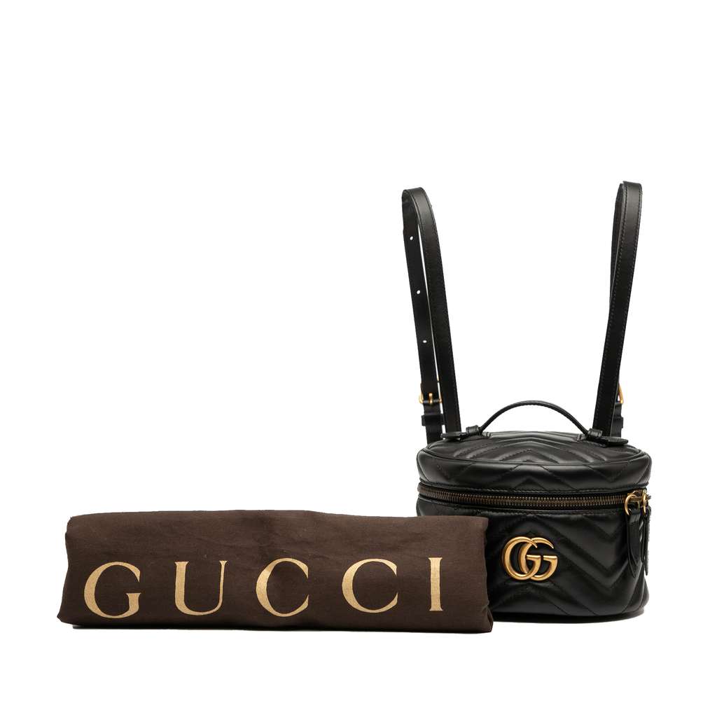 Gucci Mini GG Marmont Matelasse Leather Round Backpack - Detail 2