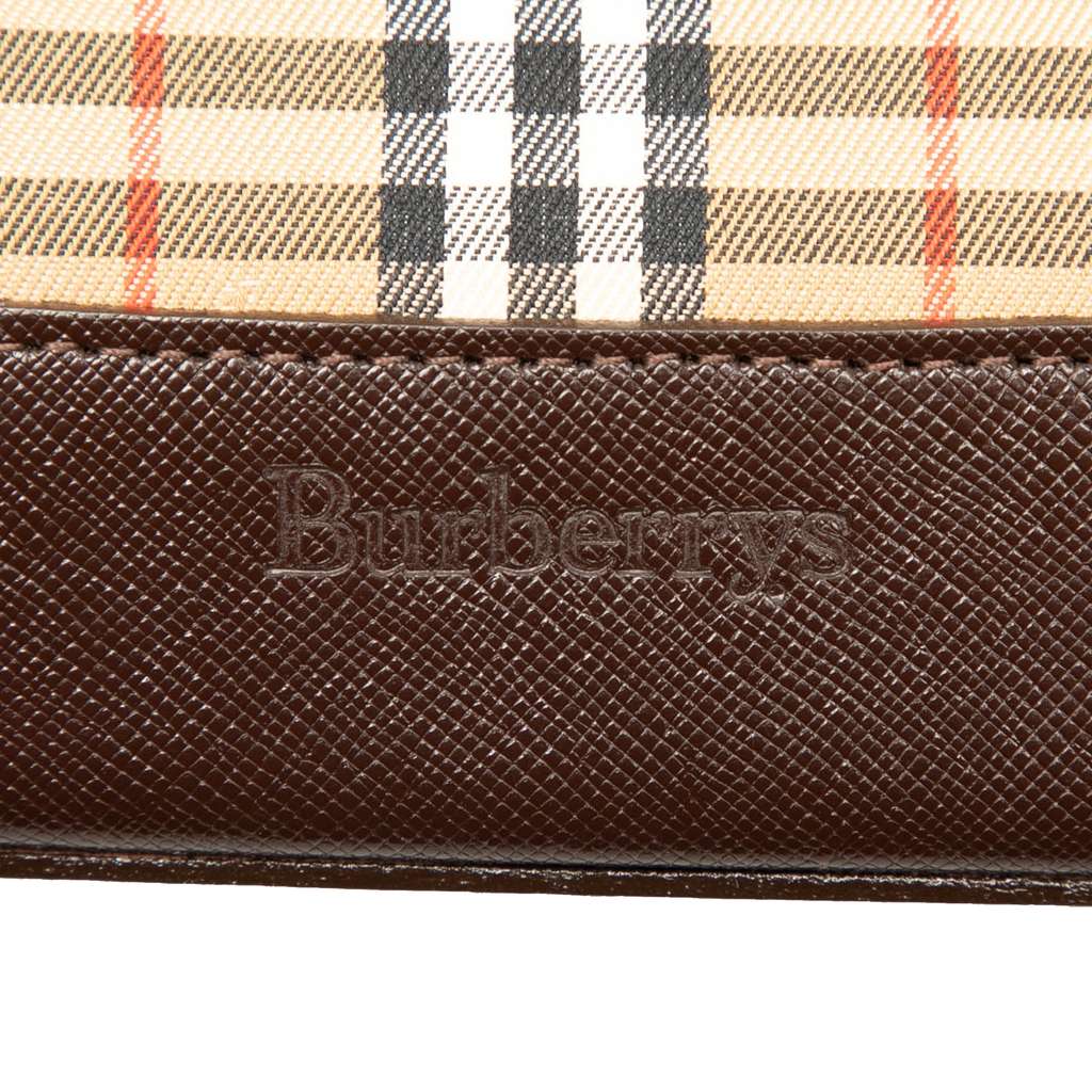Burberry Haymarket Check Canvas Handbag - Side view
