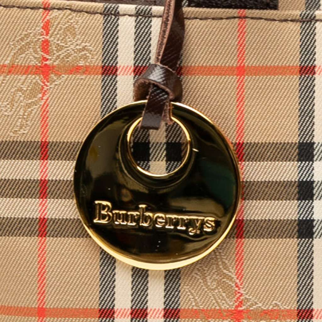 Burberry Haymarket Check Canvas Handbag - Detail 1