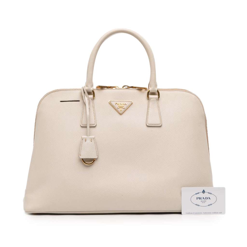 Prada Large Saffiano Lux Promenade Satchel - Image 15