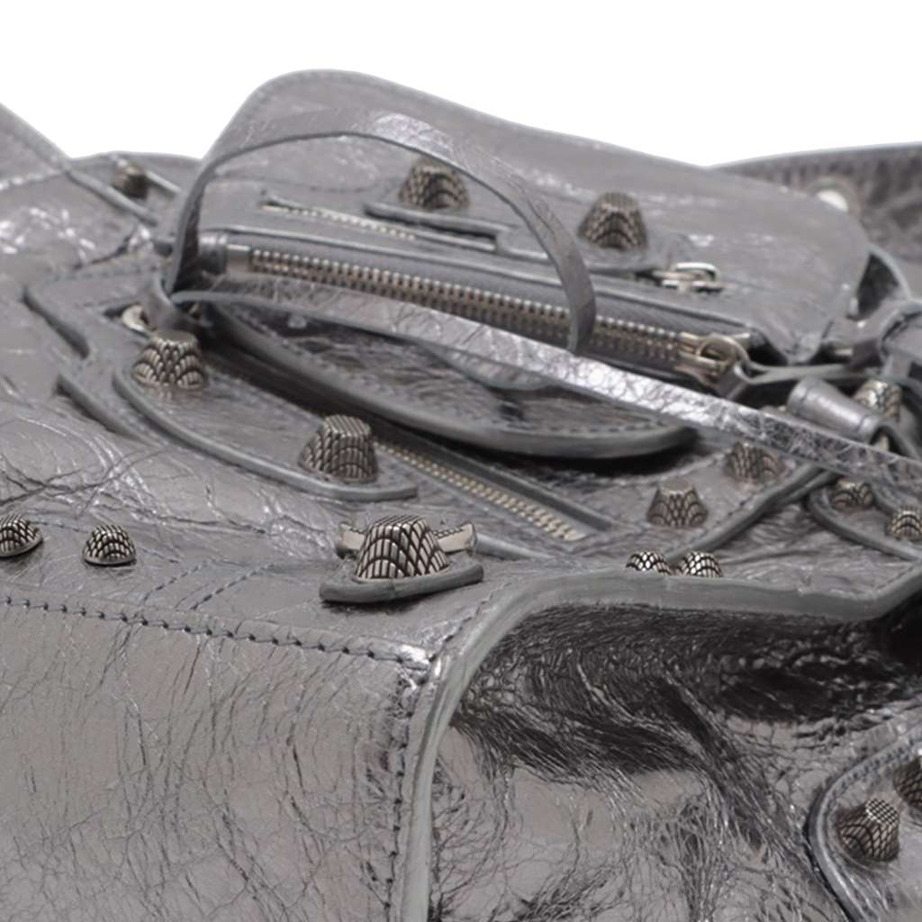 Balenciaga XS Metallic Lambskin Motocross Neo Cagole - Detail 1