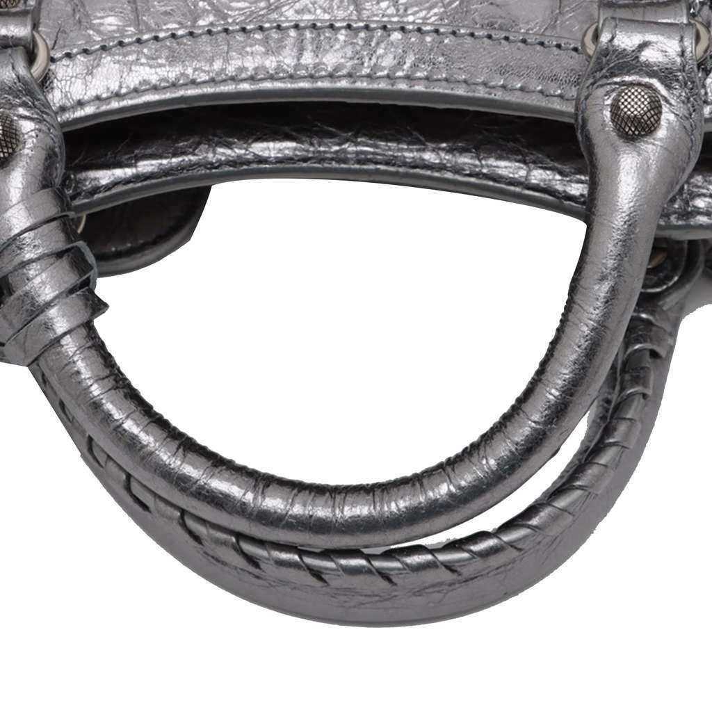 Balenciaga XS Metallic Lambskin Motocross Neo Cagole - Image 10