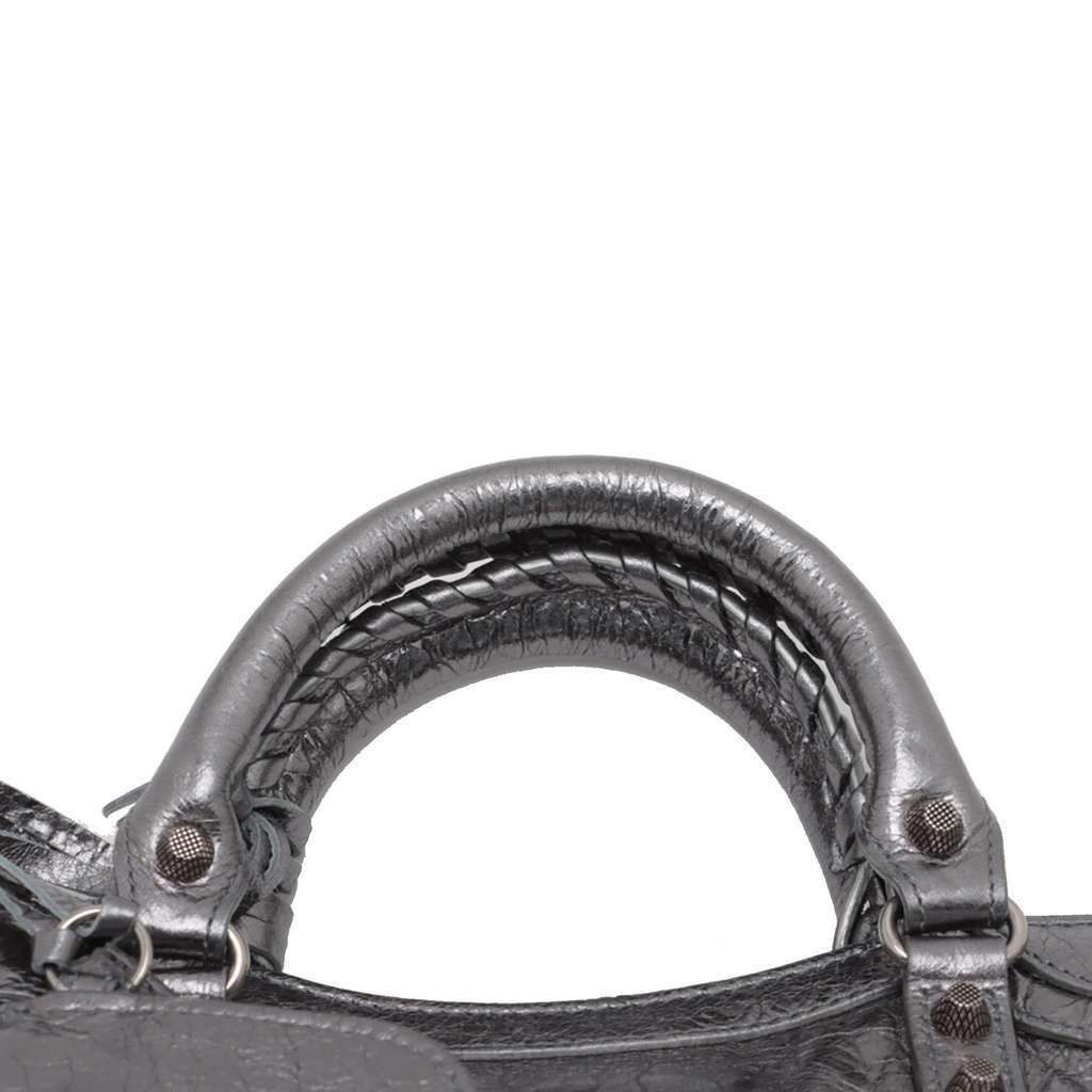 Balenciaga XS Metallic Lambskin Motocross Neo Cagole - Image 11