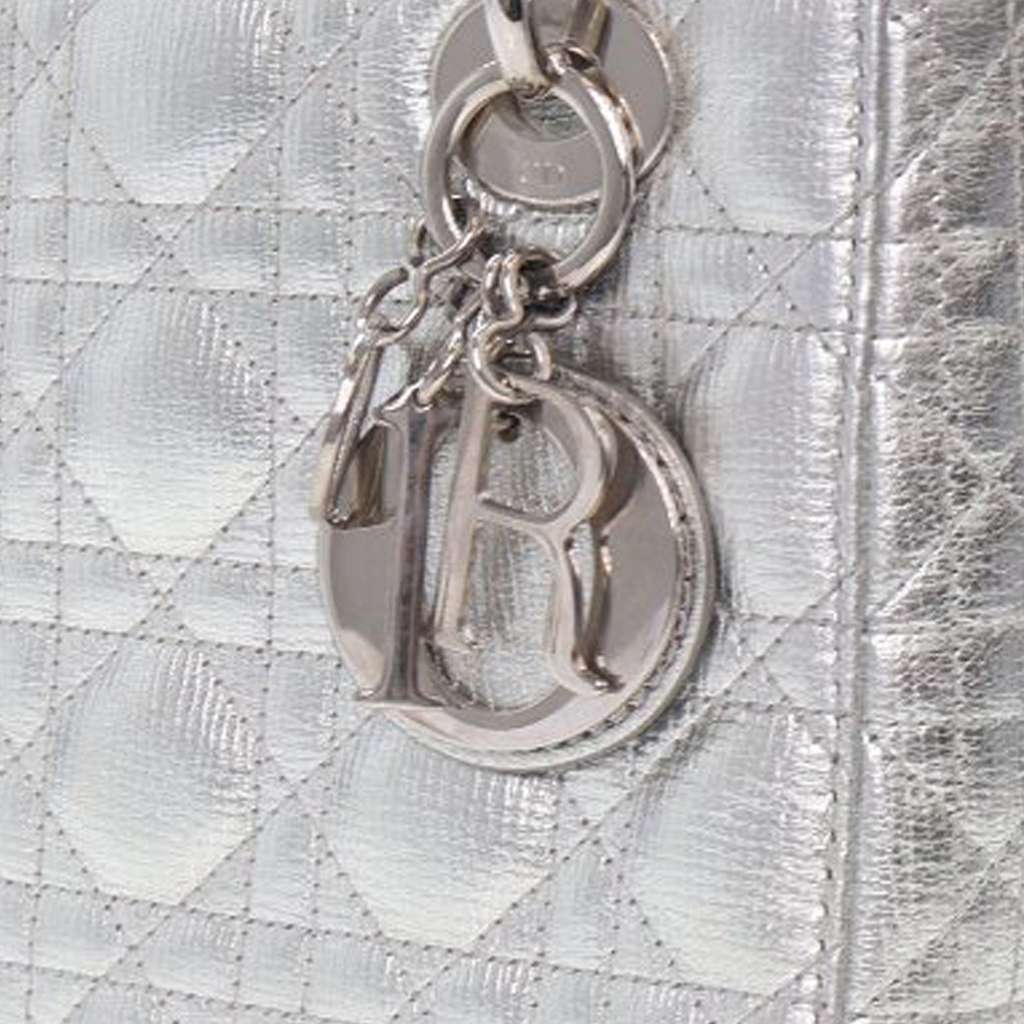 Dior Small Metallic Grained Calfskin Cannage My ABCDior Lady Dior - Detail 2