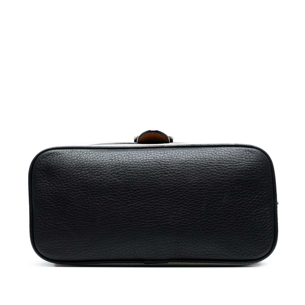 Burberry Mega Check Canvas and Grainy Calfskin Shellwood Crossbody - Image 6