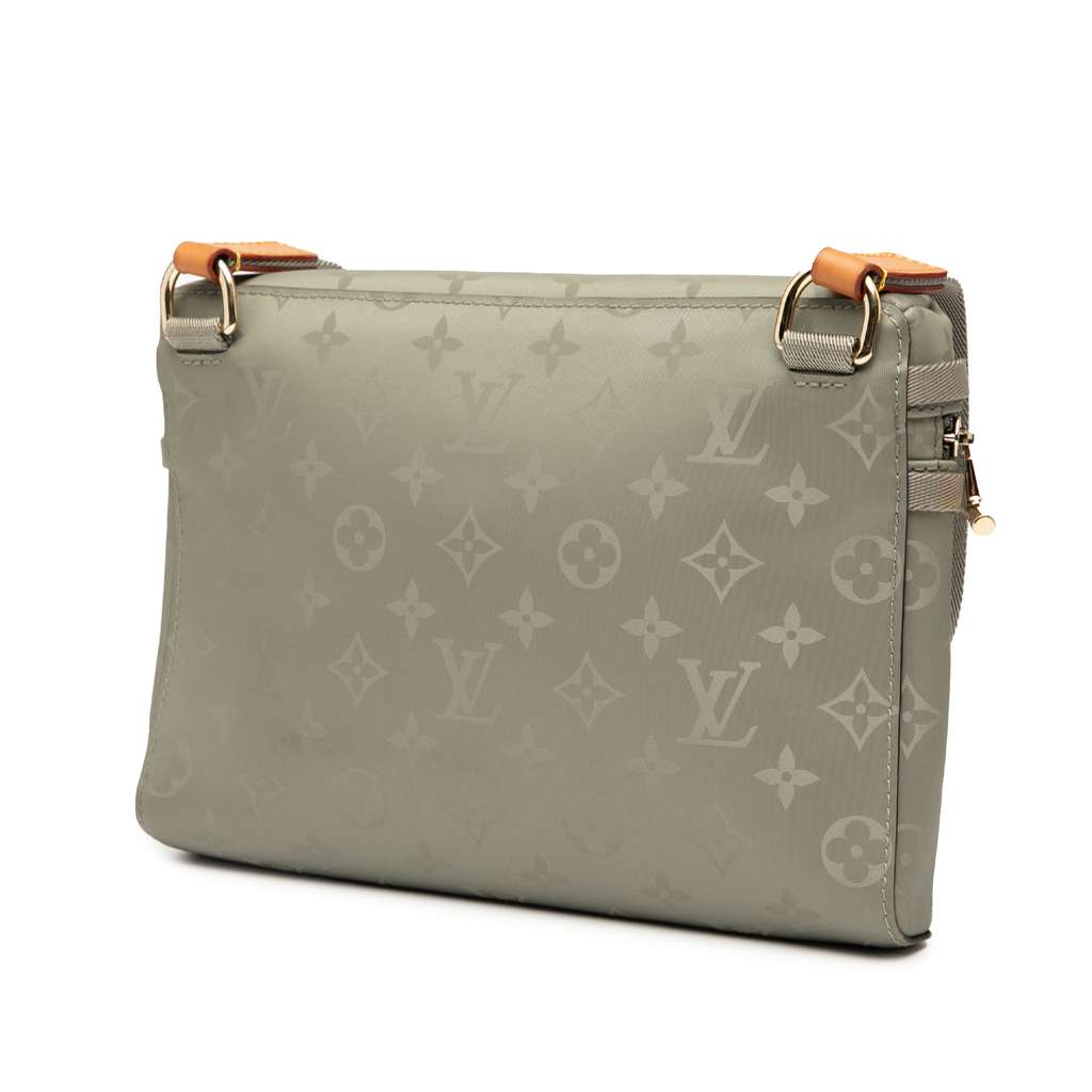 Louis Vuitton Monogram Titanium Messenger PM - Back view