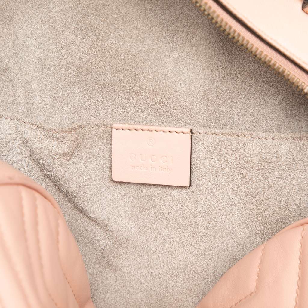 Gucci Small GG Marmont Matelasse Leather Backpack - Side view