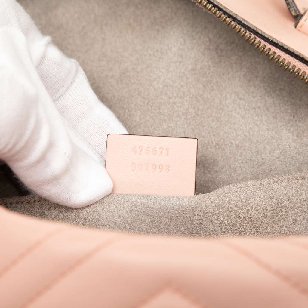 Gucci Small GG Marmont Matelasse Leather Backpack - Detail 1