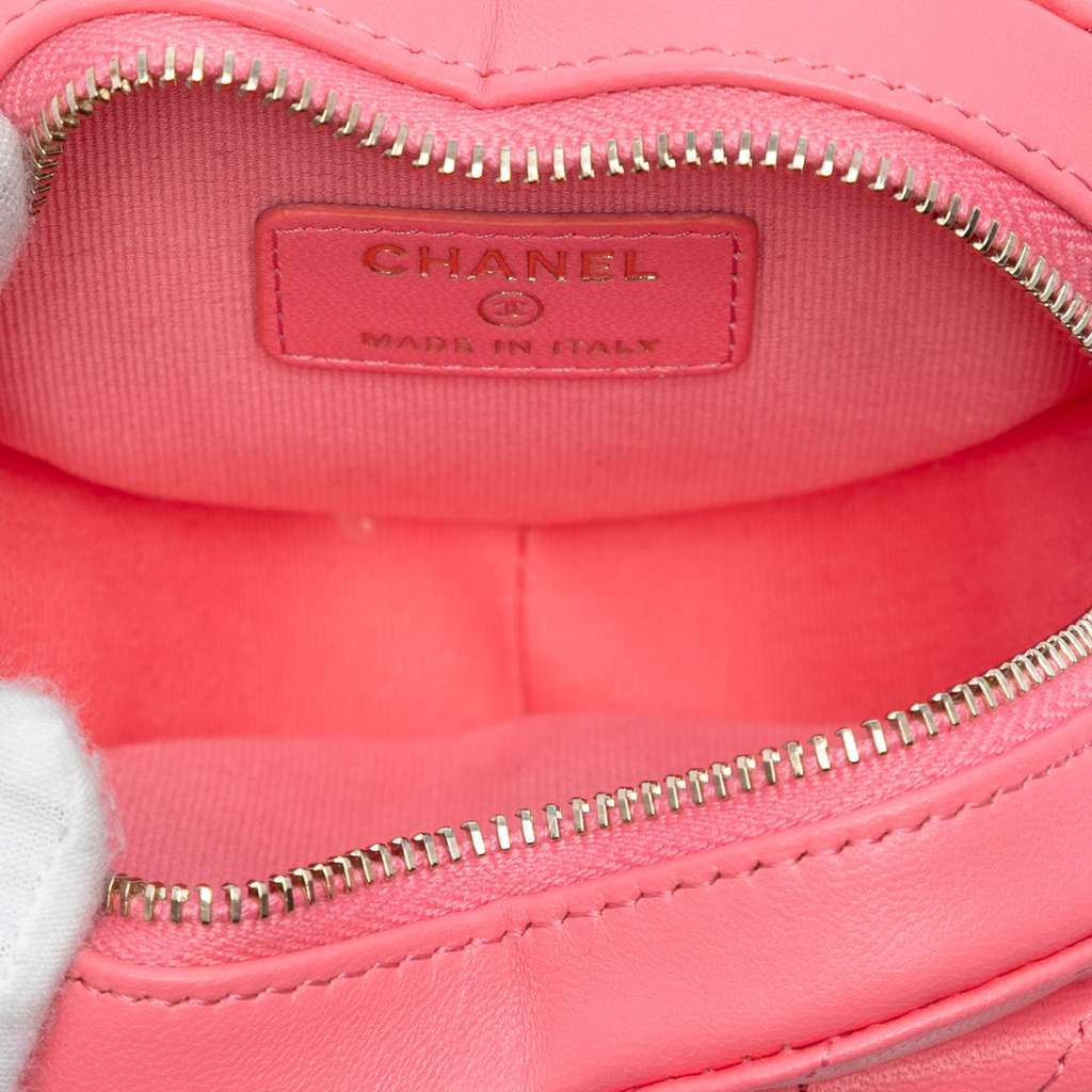 Chanel Mini Lambskin CC in Love Heart Crossbody - 4