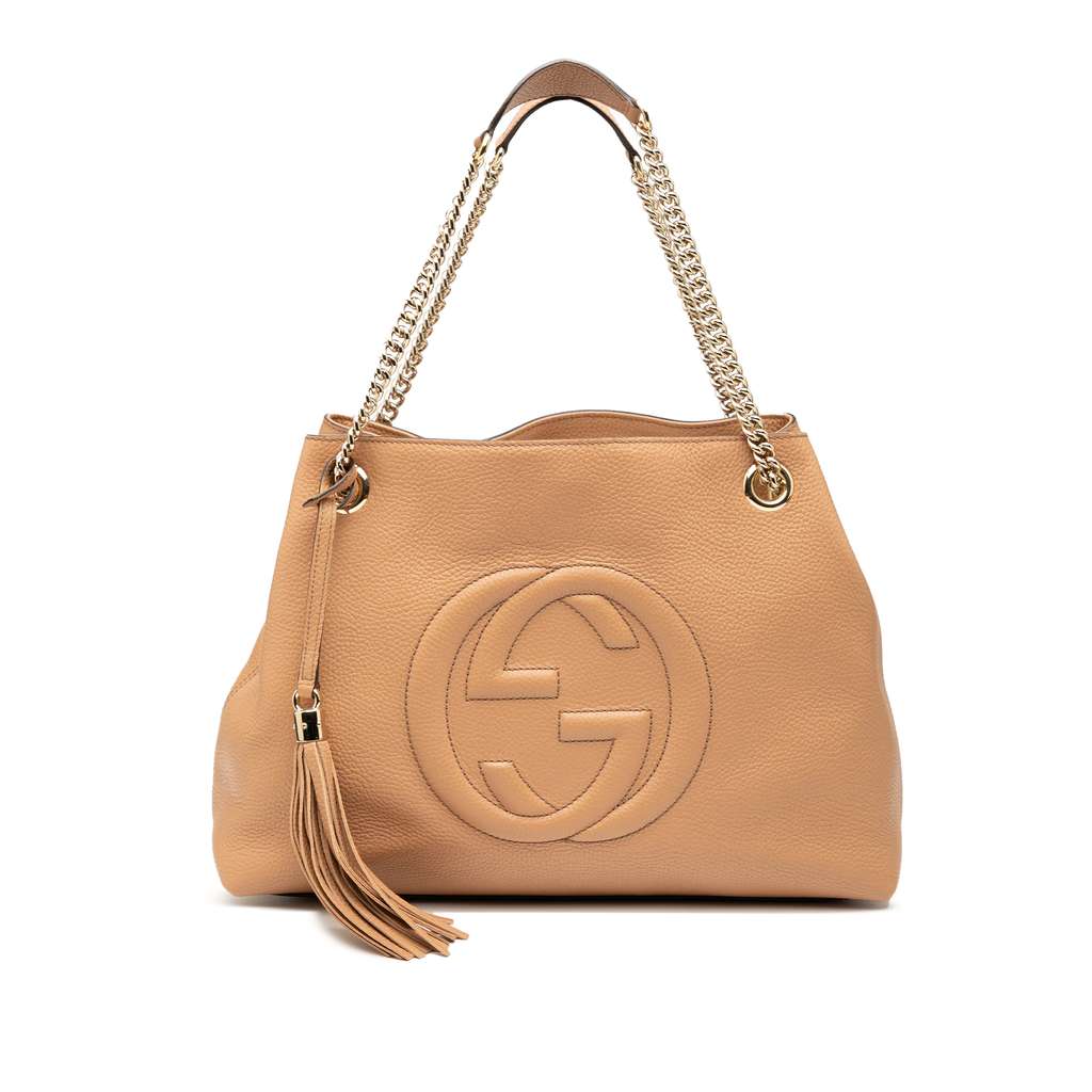 Gucci Medium Leather Soho Chain Tote