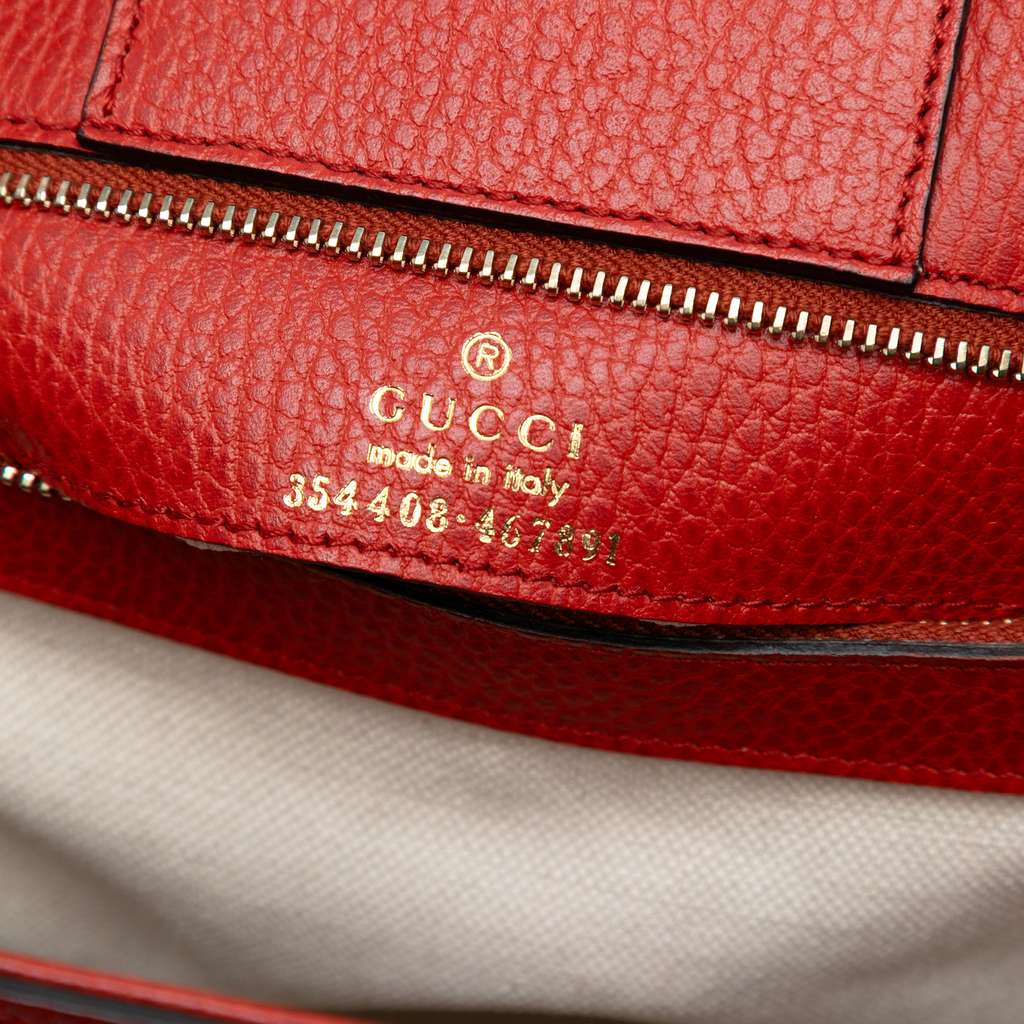 Gucci Medium Dollar Calfskin Swing Tote - Side view