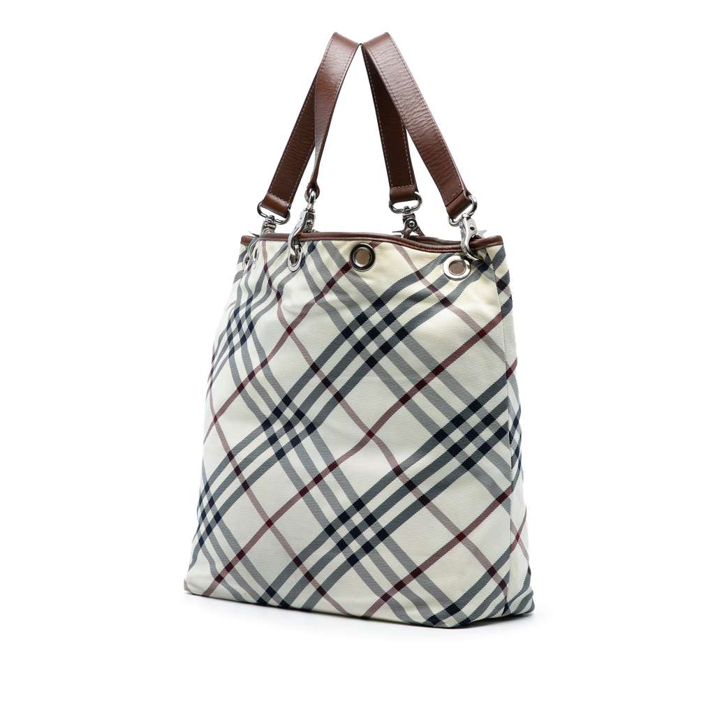 Burberry Nova Check Canvas Tote - Back view