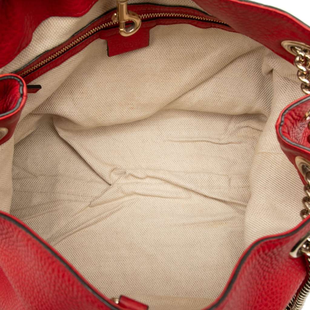 Gucci Medium Leather Soho Chain Tote - 4