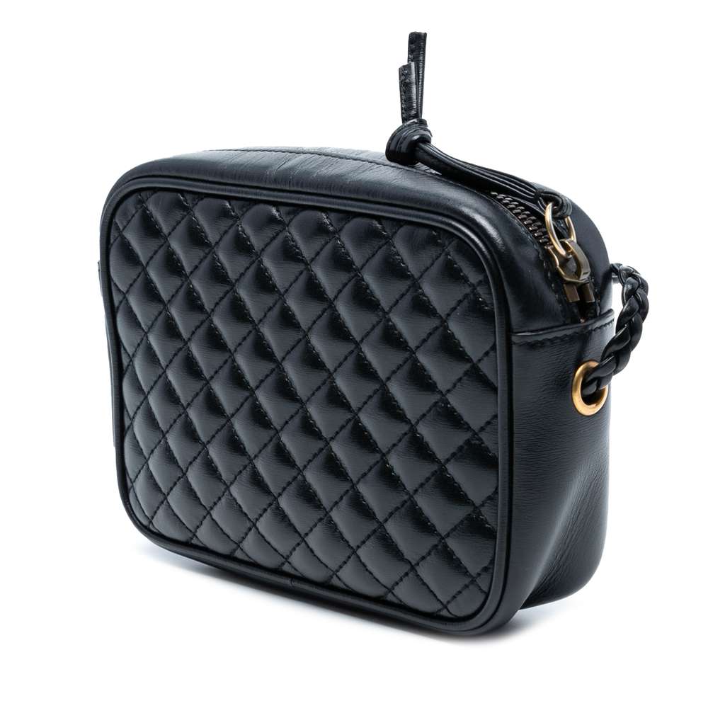 Gucci Mini Quilted Leather Web Trapuntata Crossbody - Back view