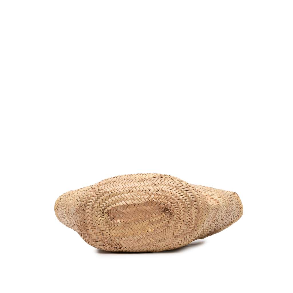 Celine Large Raffia Cuir Triomphe Classic Panier Tote - Image 6