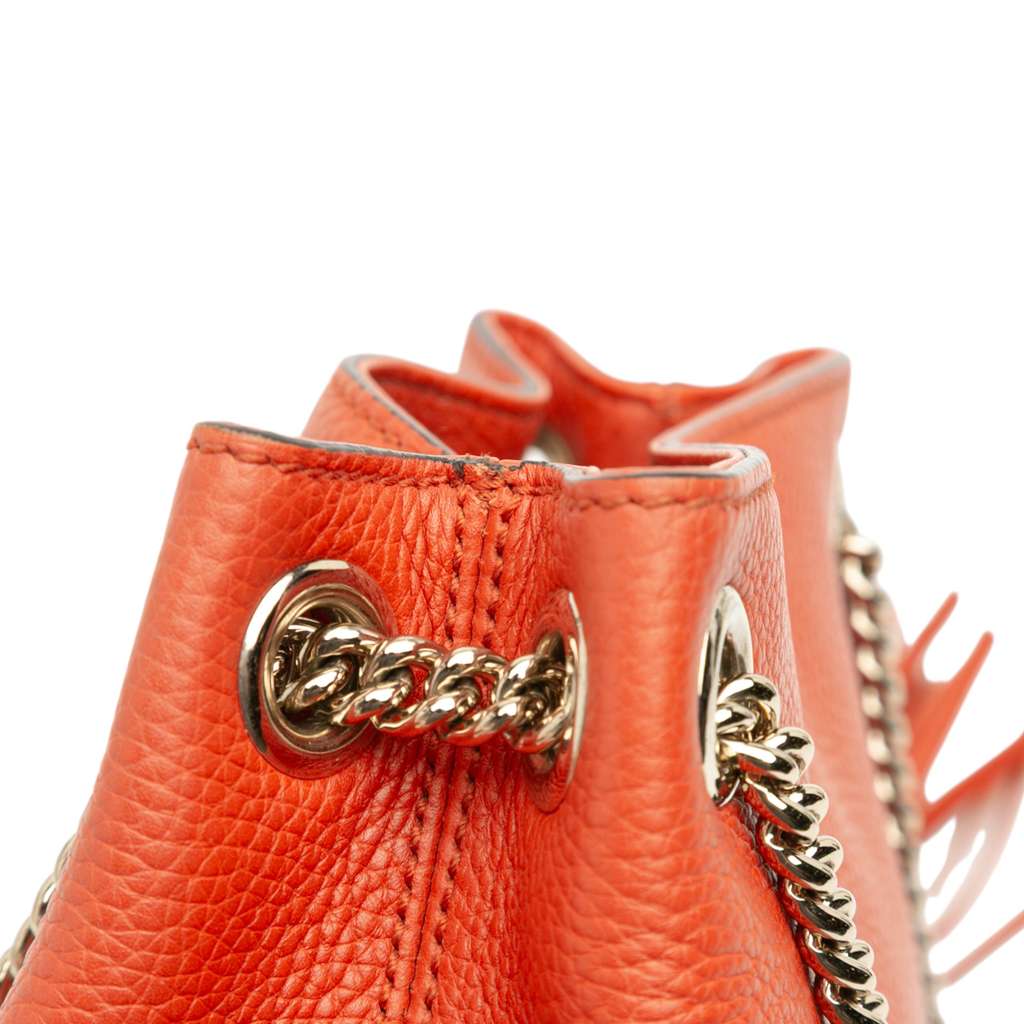 Gucci Small Leather Soho Chain Tote - Image 12