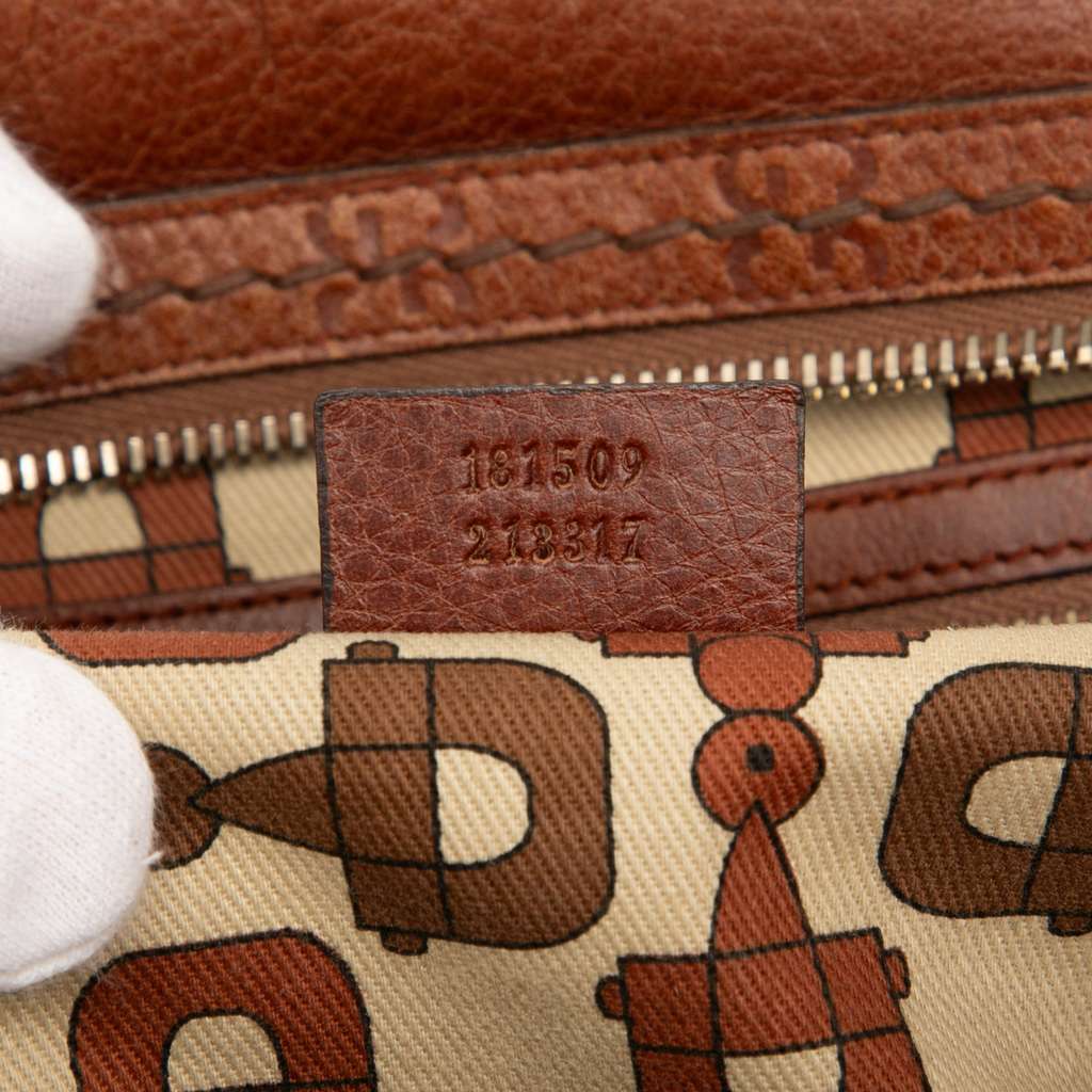 Gucci Guccissima Trimmed Leather Signoria Boston Bag - Detail 1