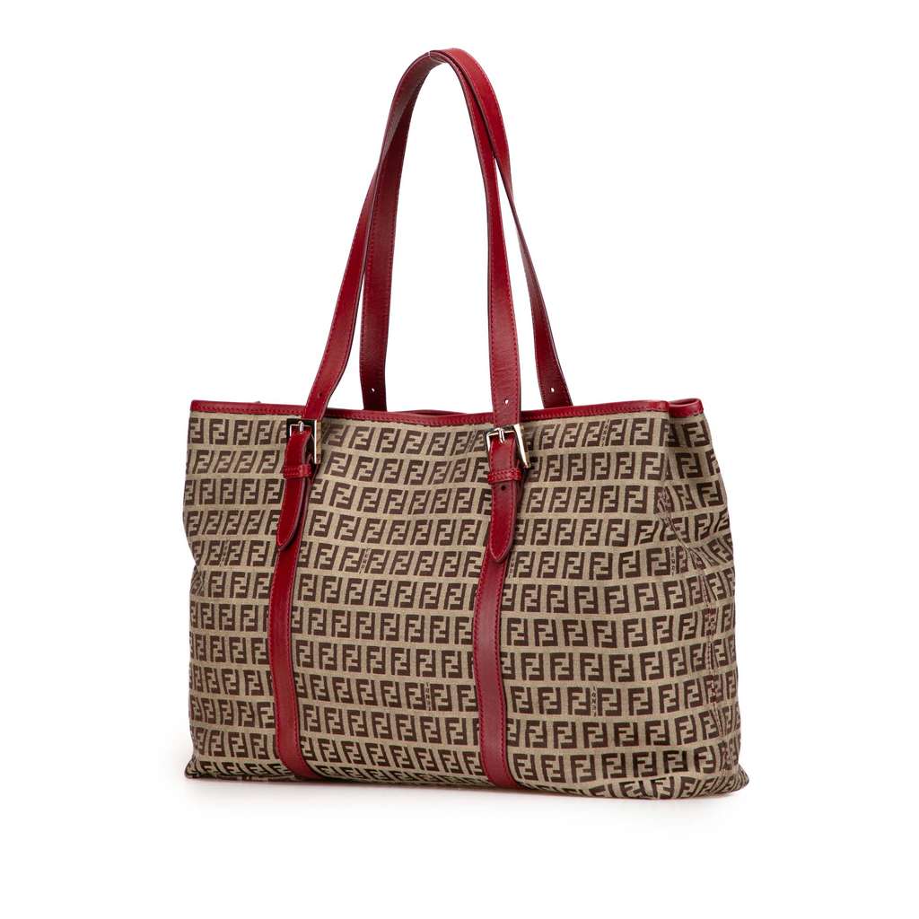 Fendi Zucchino Canvas Tote - Back view