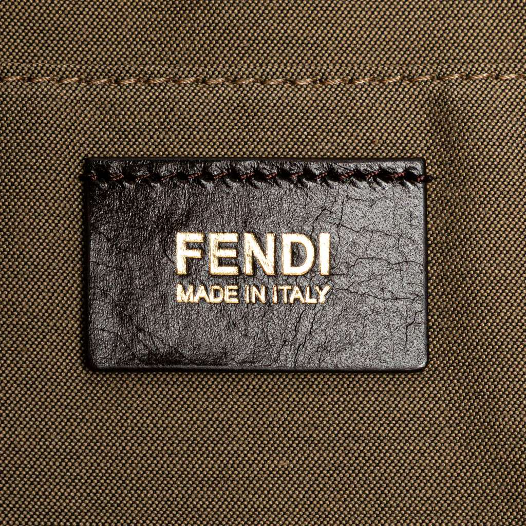Fendi Zucchino Canvas Tote - Side view