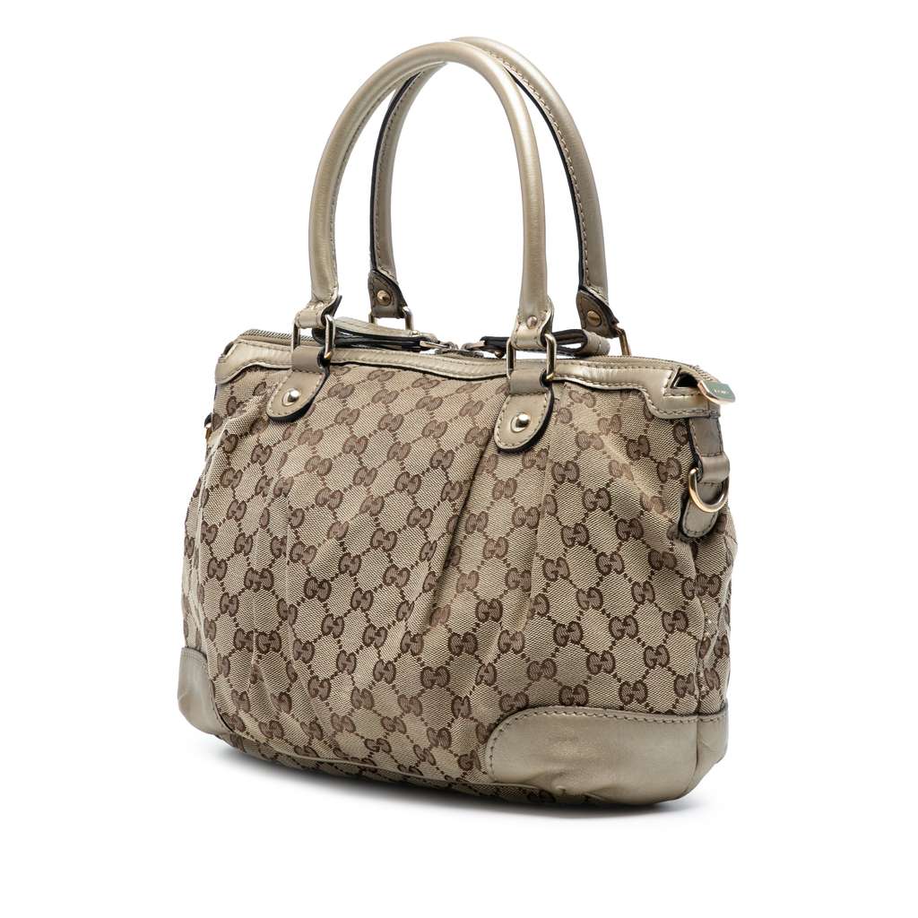 Gucci GG Canvas Sukey Satchel - Back view