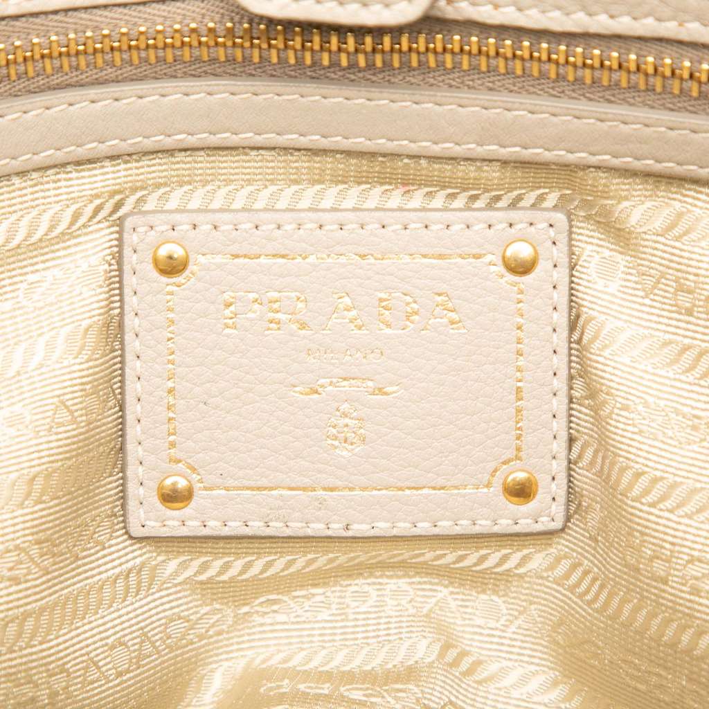 Prada Vitello Daino Open Convertible Tote - Side view