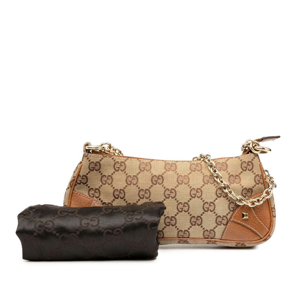 Gucci GG Canvas Nailhead Shoulder Bag - Image 10