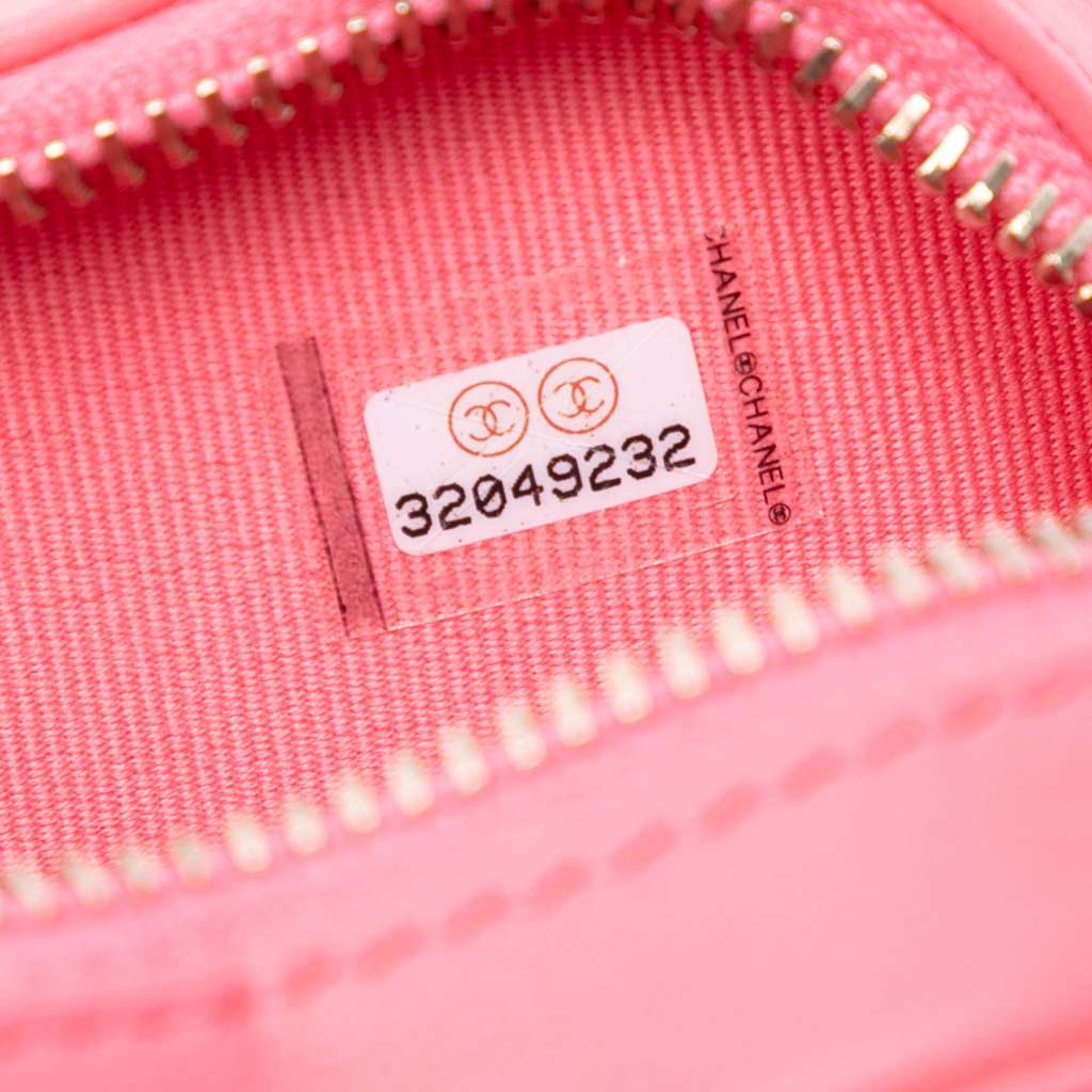 Chanel Mini Lambskin CC in Love Heart Crossbody - Side view