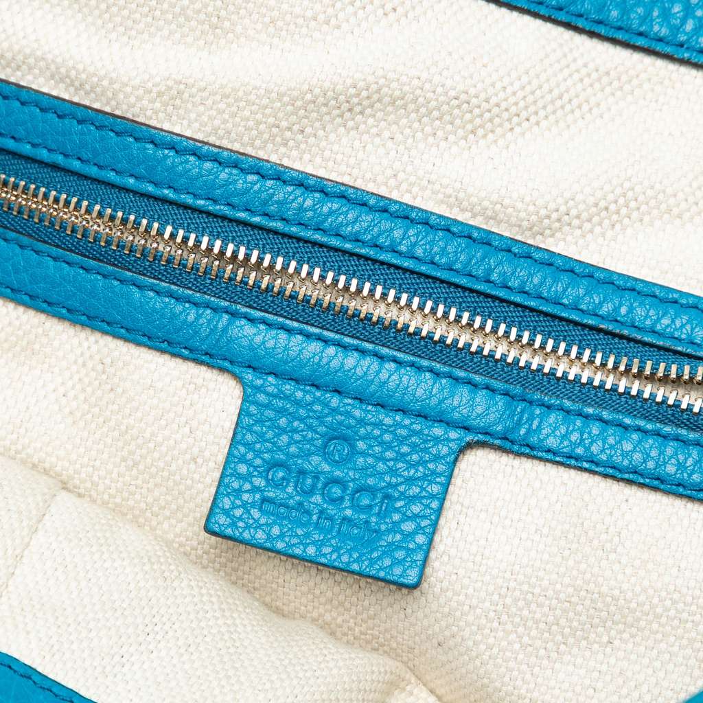 Gucci Medium Leather Soho Cellarius Tote - Side view