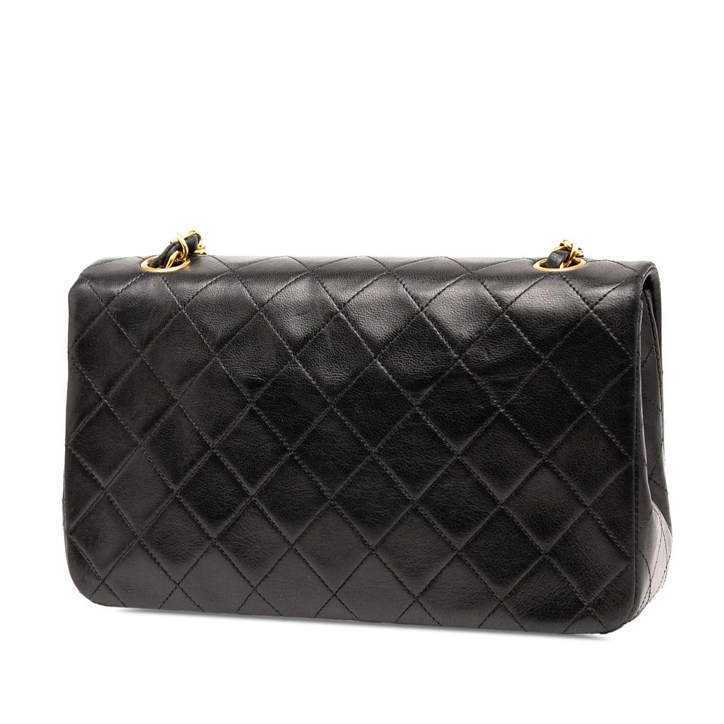 Chanel CC Quilted Lambskin Full Flap - Back view