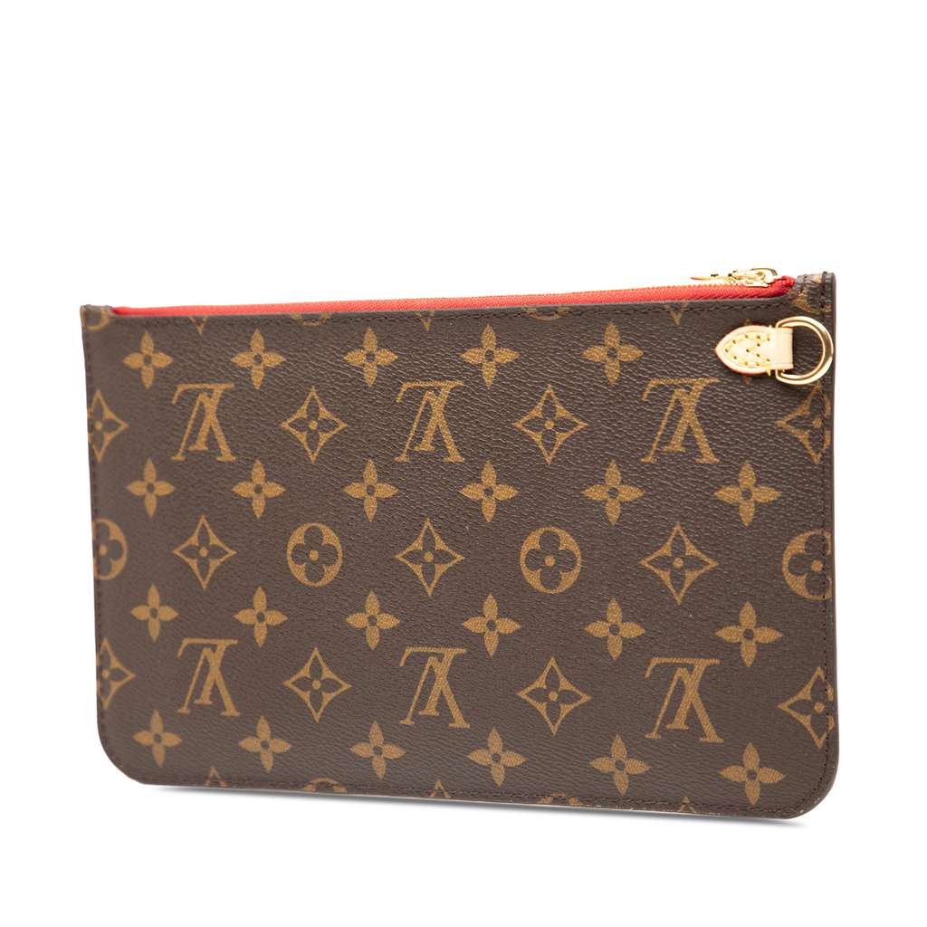 Louis Vuitton Monogram Neverfull Pouch - Back view