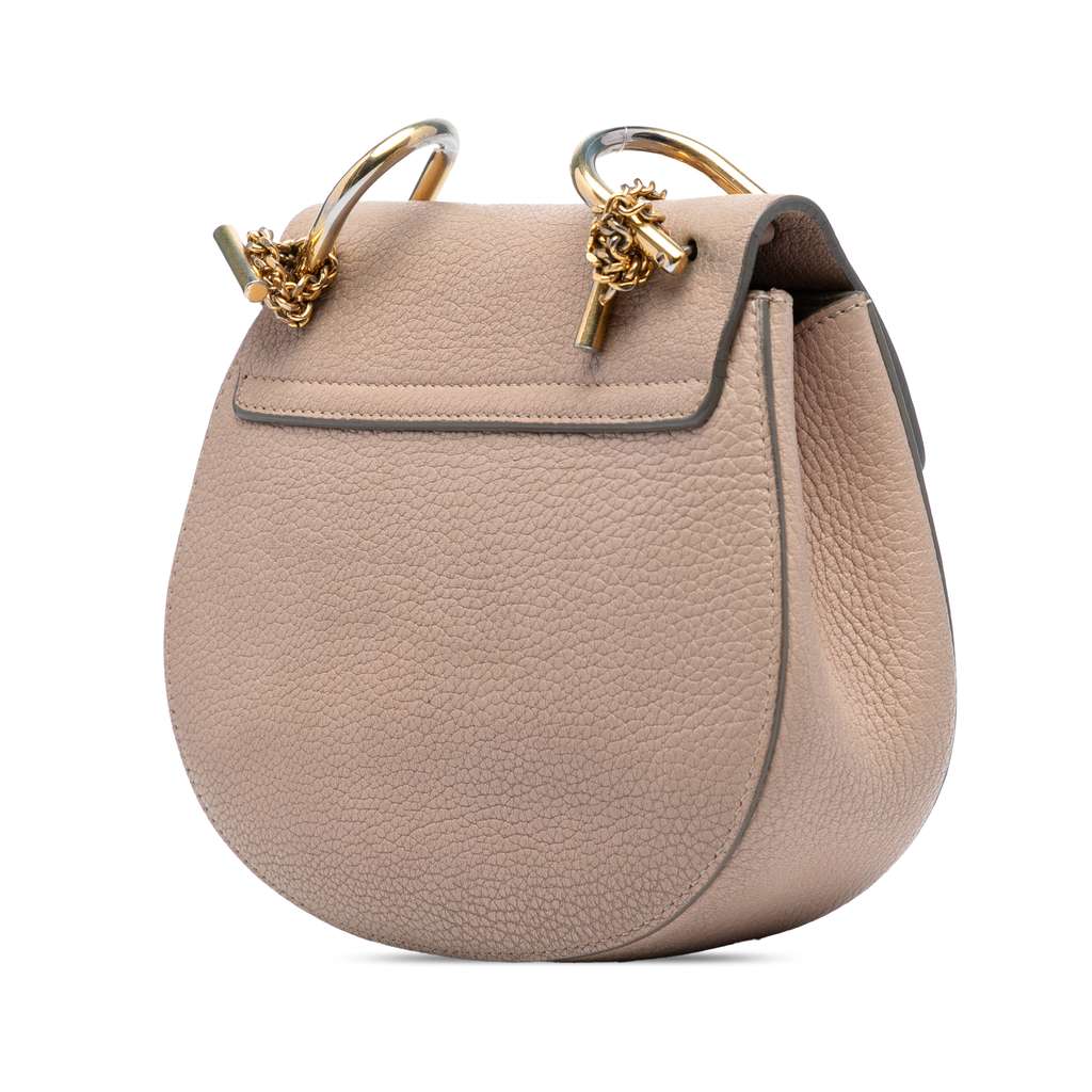 Chloé Mini Grained Lambskin Drew Crossbody - Back view