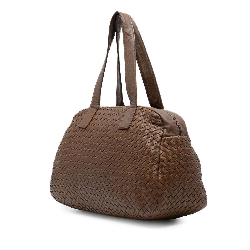 Bottega Veneta Nappa Intrecciato Shoulder Bag - Back view