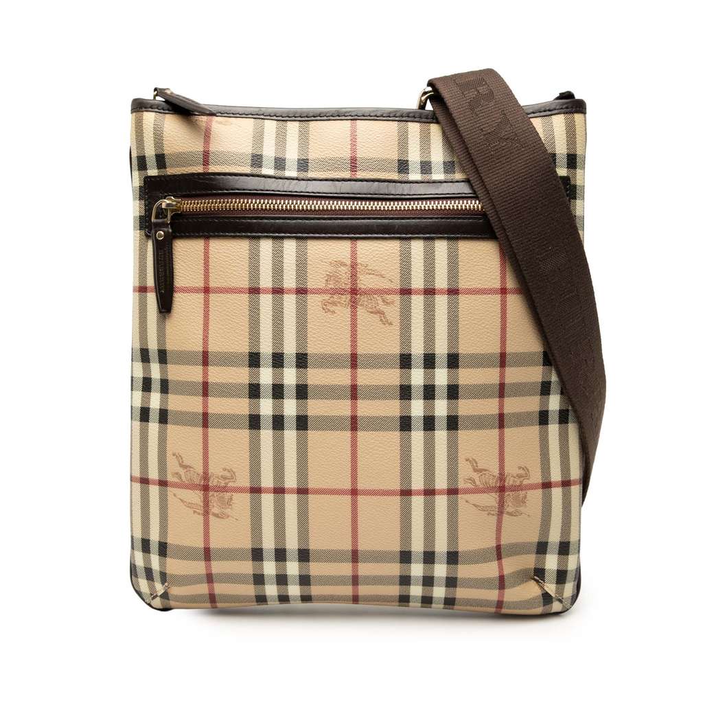 Burberry Haymarket Check Coated Canvas Crossbody
