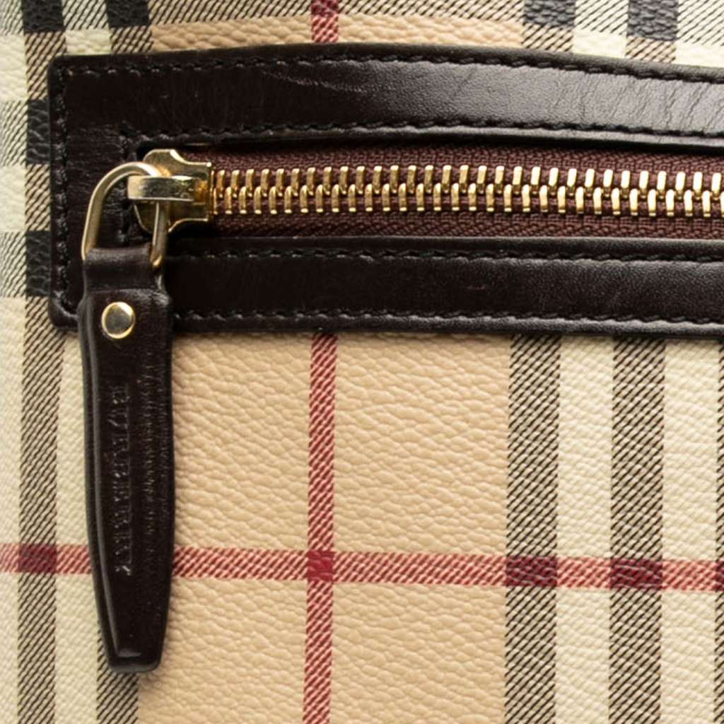 Burberry Haymarket Check Coated Canvas Crossbody - Detail 1