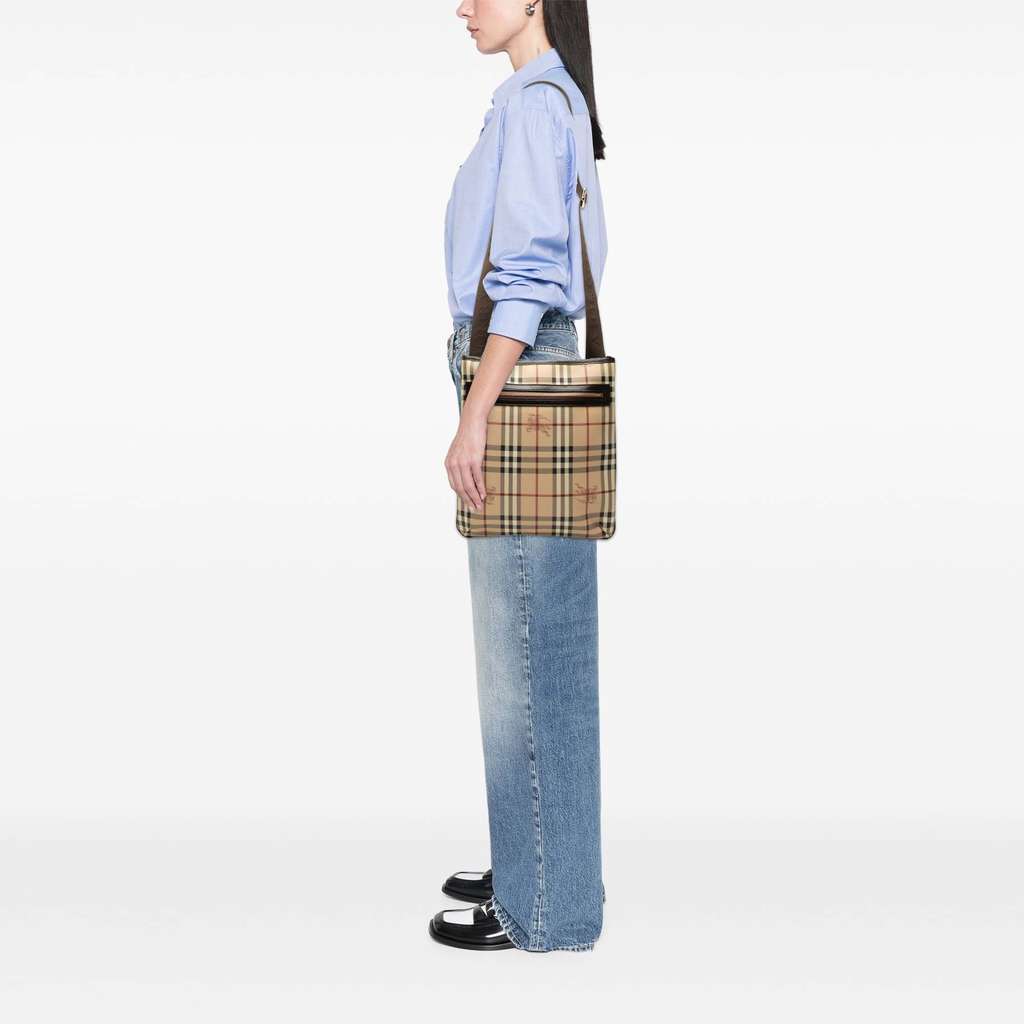 Burberry Haymarket Check Coated Canvas Crossbody - Detail 2