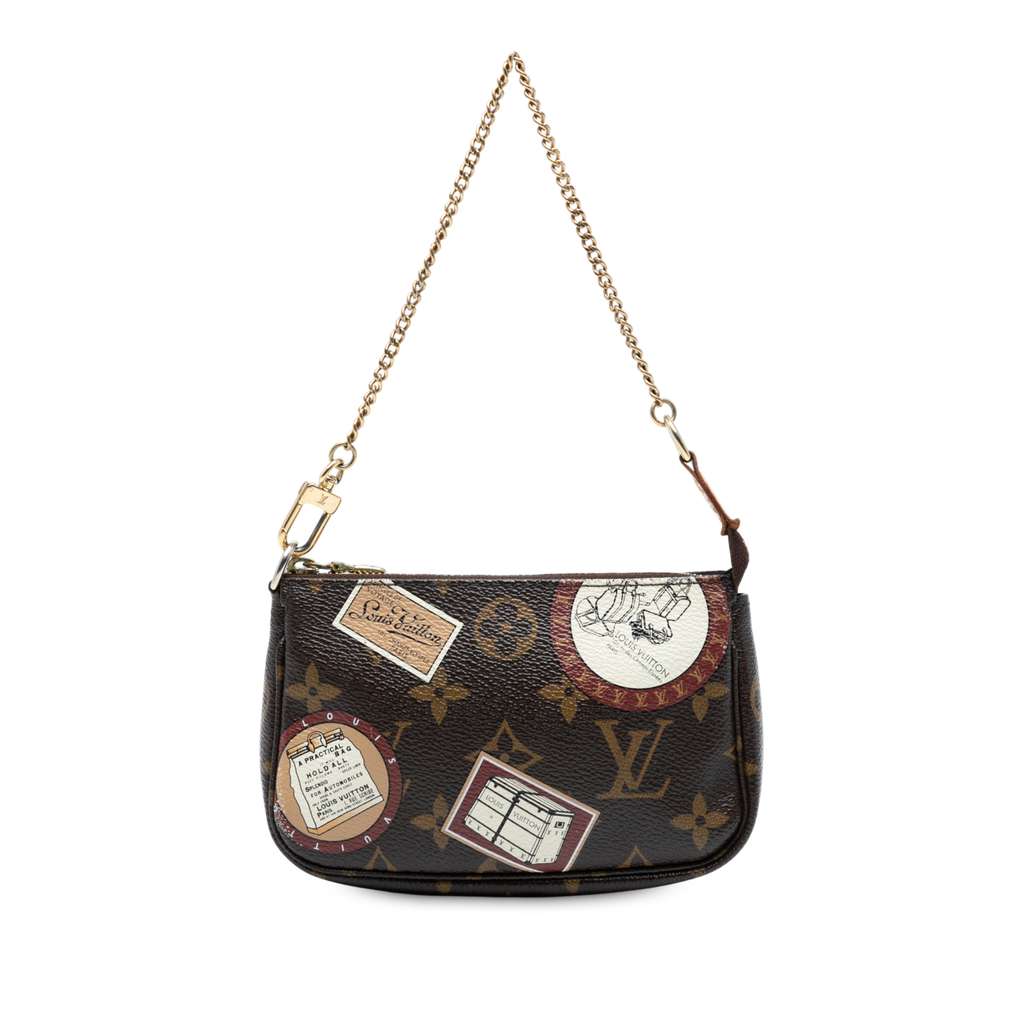Louis Vuitton Monogram Trunks and Bags Patch Mini Pochette Accessoires