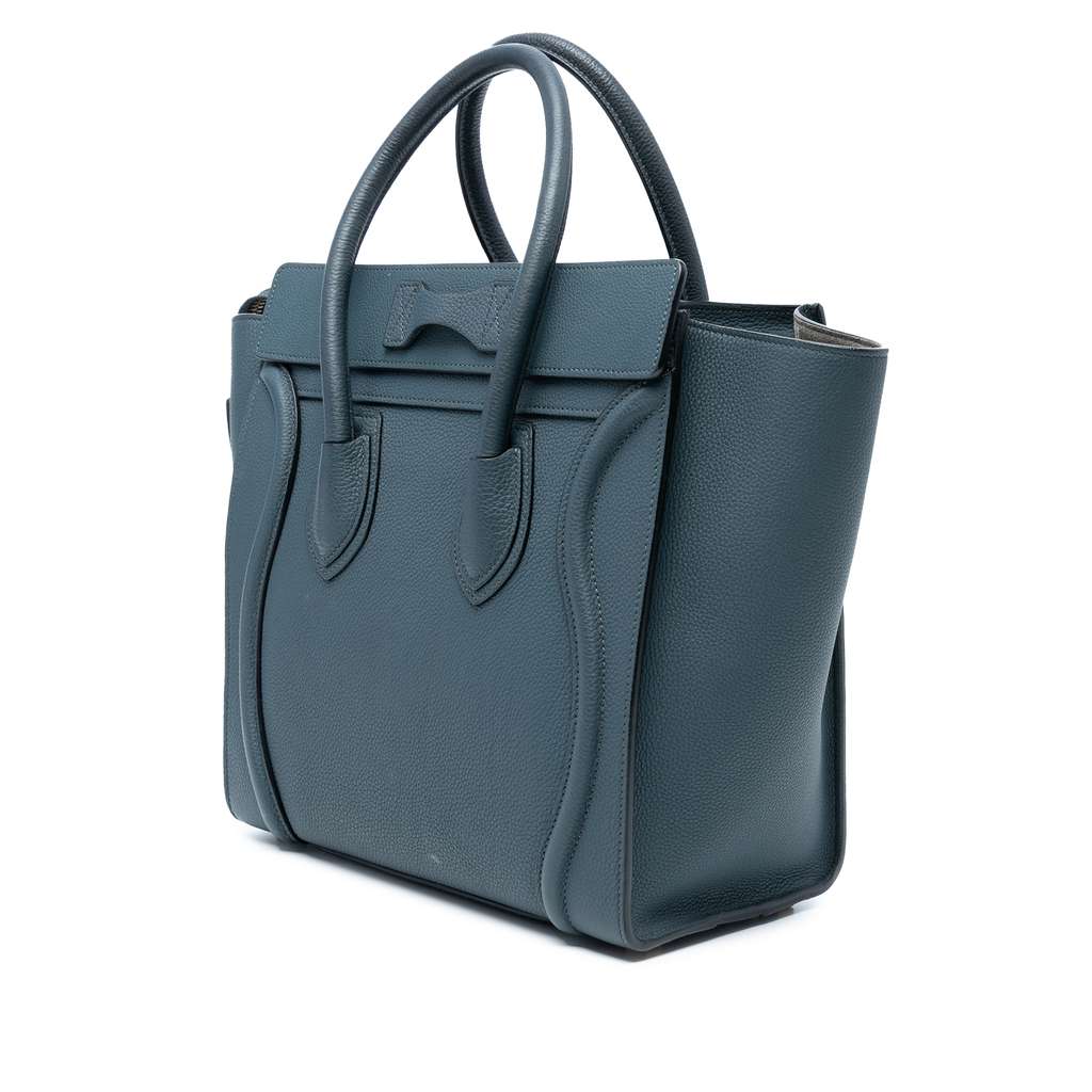 Celine Micro Calfskin Luggage Tote - Back view